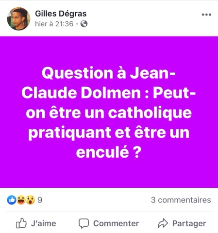 Gilles Dégras... Il tire à vue dans la foule avec son arme de propagande !