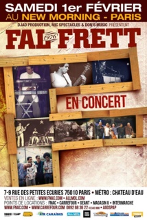 Concert de Fal Frett au New Morning ce samedi 1er février 2014