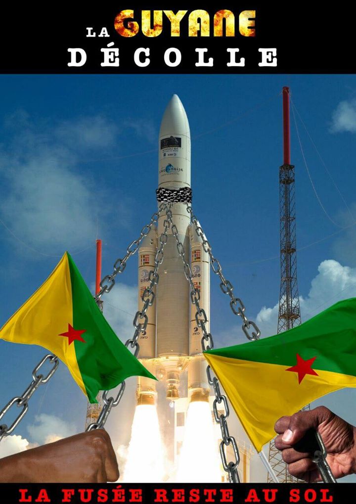 La Guyane marche sur la fusée.