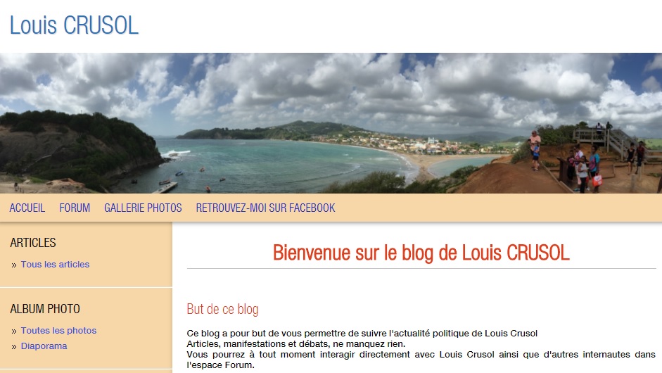 Louis Crusol a ouvert son blog ! Visitez le 