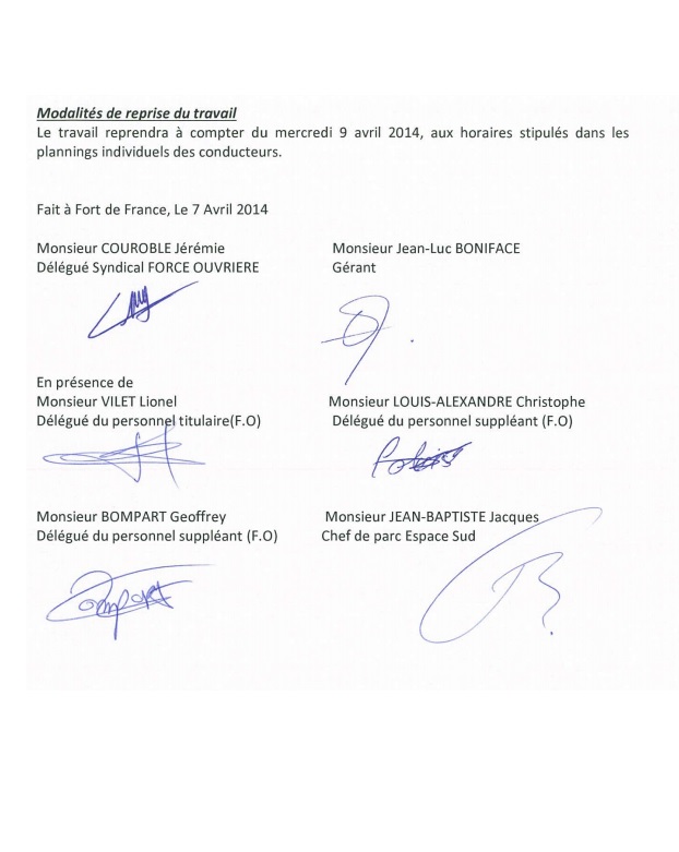  Bertrand CAMBUSY annonce une grève générale alors que le patron de l'entreprise BONIFACE a déjà donné satisfaction à son personnel!