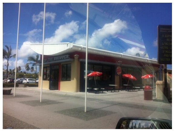 Fast food , Aéroport de la Martinique, c'est OK