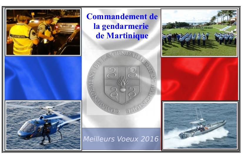 La gendarmerie :Nos vœux les plus sincères de bonne et heureuse année.