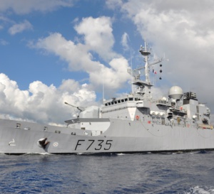 La frégate de surveillance Germinal de la Marine nationale aux Antilles a intercepté un go fast