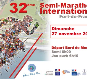 Semi Marathon International Martinique voici la date et l'affiche.