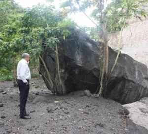 Début de l’opération de démolition de la bombe volcanique située dans la rivière du Prêcheur