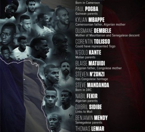Polémique mondiale autour de la couleur de peau des joueurs de l'équipe de France de foot !