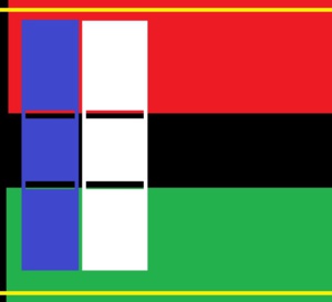 De retour de Paris le drapeau de la Martinique aura du rouge, du vert , du noir , du jaune , du bleu et du blanc !  