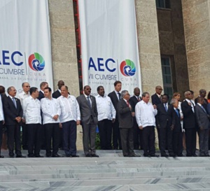 Ce samedi 4 juin 2016, la Martinique, représentée par Alfred MARIE-JEANNE, à la Havane, dans le cadre d'une réunion, au plus haut sommet, de l'AEC.