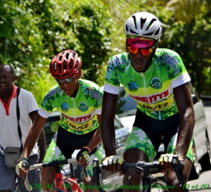 Tour de Guadeloupe LE VELO CLUB DU FRANCOIS 3éme général avec Edwin NUBUL.