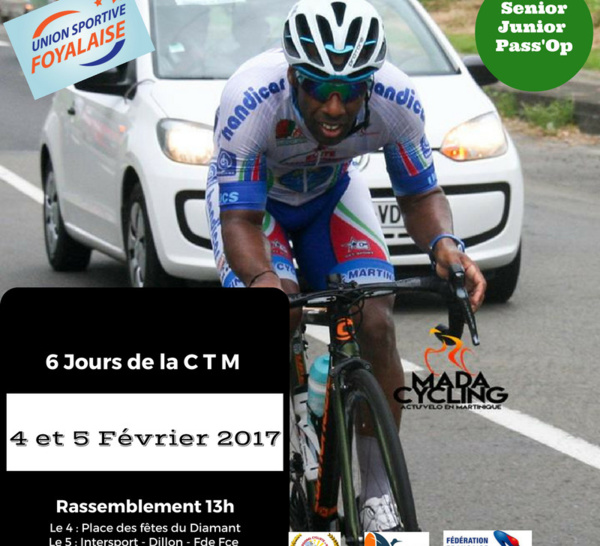 Cyclisme: Ce samedi 4 et ce dimanche 5 février auront lieu les manches 3 et 4 des 6 jours de la CTM.