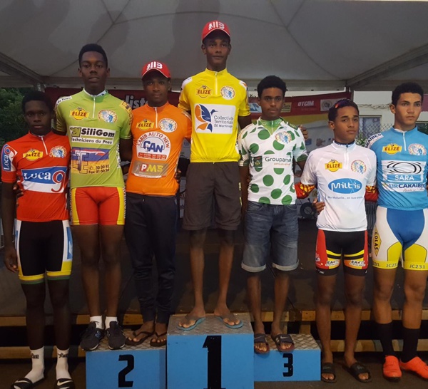 Tour Cadet 2017 de la Martinique 3 Fewoss au 15 premières places!
