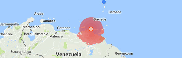 Fort séisme de magnitude 7,3, au Venezuela, des secousses en Martinique .