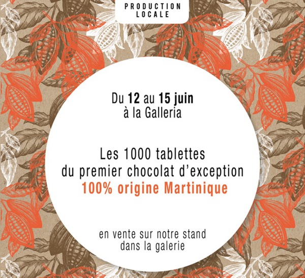 Les premières 1000 tablettes de chocolat 100 % MARTINIQUE.